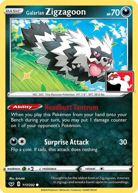 Galarian Zigzagoon - Prize Pack Series Cards Pokémon trading card