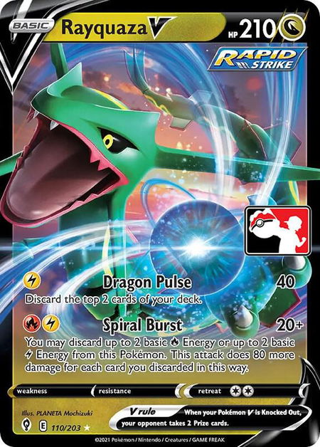 Rayquaza V - Prize Pack Series Cards Pokémon trading card