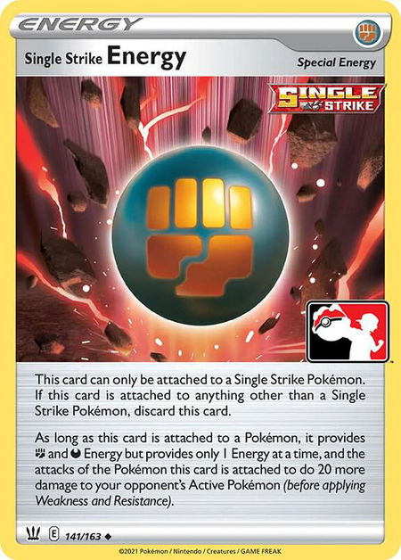 Single Strike Energy - Prize Pack Series Cards Pokémon trading card