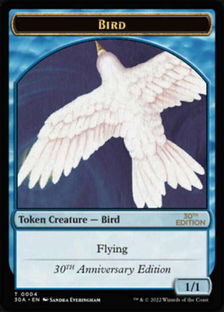 Bird Token - 30th Anniversary Edition Magic: The Gathering trading card