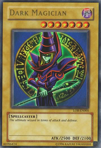Dark Magician trading card from Legend of Blue Eyes White Dragon (Worldwide English) Dark Magician - Legend of Blue Eyes White Dragon (Worldwide English) YuGiOh trading card