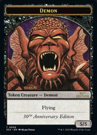 Demon Token - 30th Anniversary Edition (30A) #6 - Token Magic: The Gathering Trading Card
