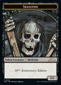 Skeleton Token - 30th Anniversary Edition (30A) #7 - Token Magic: The Gathering Trading Card
