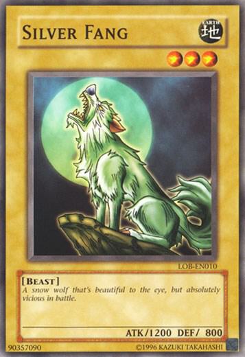 Silver Fang trading card from Legend of Blue Eyes White Dragon (Worldwide English) Silver Fang - Legend of Blue Eyes White Dragon (Worldwide English) YuGiOh trading card