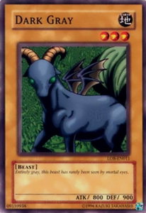 Dark Gray - Legend of Blue Eyes White Dragon (Worldwide English) (LOB-EN) #LOB-EN011 - Common / Short Print YuGiOh Trading Card