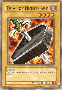 Trial of Nightmare - Legend of Blue Eyes White Dragon (Worldwide English) (LOB-EN) #LOB-EN012 - Common / Short Print YuGiOh Trading Card