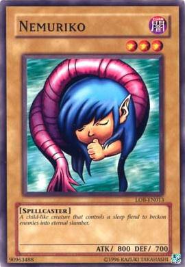Nemuriko trading card from Legend of Blue Eyes White Dragon (Worldwide English) Nemuriko - Legend of Blue Eyes White Dragon (Worldwide English) YuGiOh trading card
