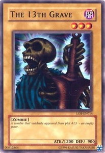 The 13th Grave - Legend of Blue Eyes White Dragon (Worldwide English) (LOB-EN) #LOB-EN014 - Common / Short Print YuGiOh Trading Card
