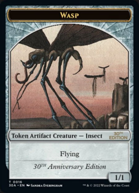 Wasp Token - 30th Anniversary Edition Magic: The Gathering trading card