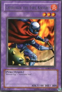 Charubin the Fire Knight - Legend of Blue Eyes White Dragon (Worldwide English) (LOB-EN) #LOB-EN015 - Rare YuGiOh Trading Card