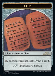 Clue (0012) Token - 30th Anniversary Edition (30A) #12 - Token Magic: The Gathering Trading Card
