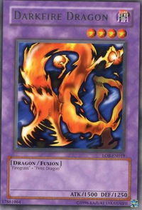 Darkfire Dragon - Legend of Blue Eyes White Dragon (Worldwide English) (LOB-EN) #LOB-EN019 - Rare YuGiOh Trading Card