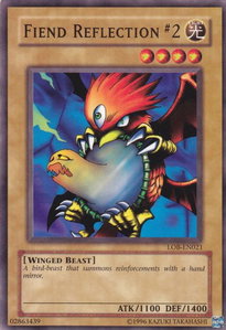 Fiend Reflection #2 - Legend of Blue Eyes White Dragon (Worldwide English) (LOB-EN) #LOB-EN021 - Common / Short Print YuGiOh Trading Card