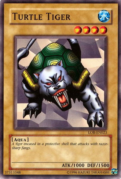 Turtle Tiger trading card from Legend of Blue Eyes White Dragon (Worldwide English) Turtle Tiger - Legend of Blue Eyes White Dragon (Worldwide English) YuGiOh trading card
