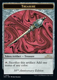 Treasure (0013) Token - 30th Anniversary Edition (30A) #13 - Token Magic: The Gathering Trading Card