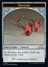 Treasure (0014) Token - 30th Anniversary Edition (30A) #14 - Token Magic: The Gathering Trading Card