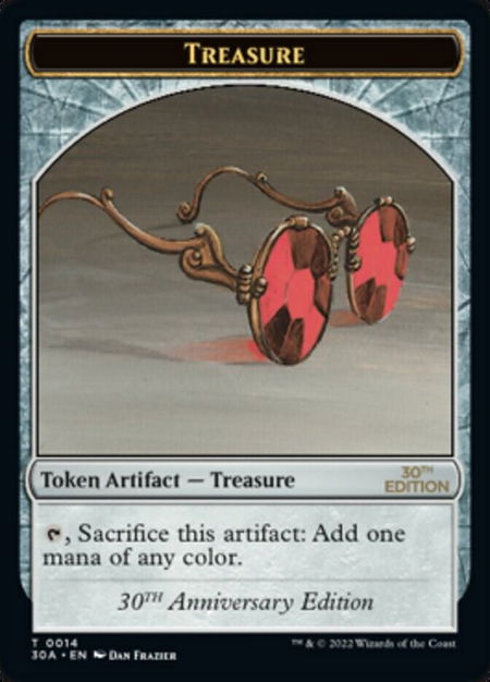 Treasure (0014) Token - 30th Anniversary Edition Magic: The Gathering trading card