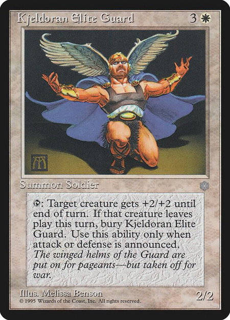 Kjeldoran Elite Guard - Ice Age Magic: The Gathering trading card