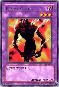 Flame Ghost - Legend of Blue Eyes White Dragon (Worldwide English) (LOB-EN) #LOB-EN029 - Rare YuGiOh Trading Card