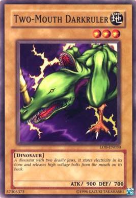 Two-Mouth Darkruler trading card from Legend of Blue Eyes White Dragon (Worldwide English) Two-Mouth Darkruler - Legend of Blue Eyes White Dragon (Worldwide English) YuGiOh trading card