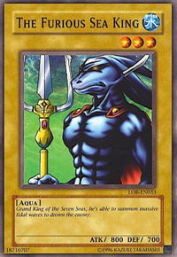 The Furious Sea King - Legend of Blue Eyes White Dragon (Worldwide English) (LOB-EN) #LOB-EN033 - Common / Short Print YuGiOh Trading Card