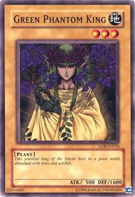 Green Phantom King trading card from Legend of Blue Eyes White Dragon (Worldwide English) Green Phantom King - Legend of Blue Eyes White Dragon (Worldwide English) YuGiOh trading card