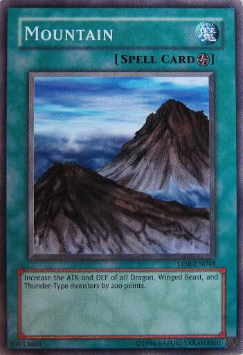 Mountain - Legend of Blue Eyes White Dragon (Worldwide English) YuGiOh trading card