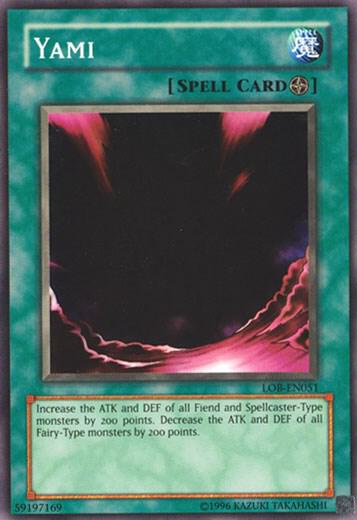 Yami trading card from Legend of Blue Eyes White Dragon (Worldwide English) Yami - Legend of Blue Eyes White Dragon (Worldwide English) YuGiOh trading card