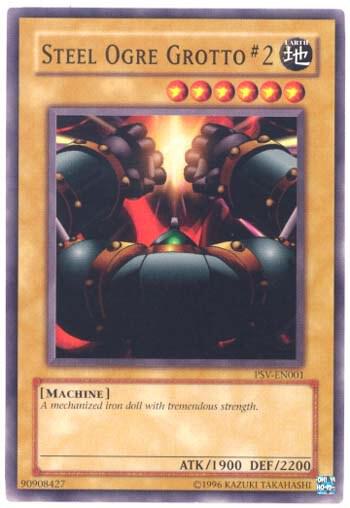 Steel Ogre Grotto #2 trading card from Pharaoh's Servant (Worldwide English) Steel Ogre Grotto #2 - Pharaoh's Servant (Worldwide English) YuGiOh trading card