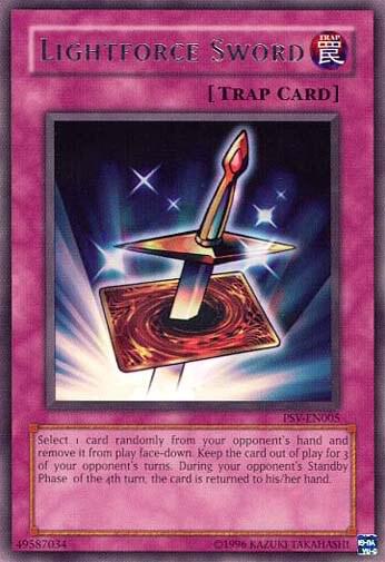 Lightforce Sword trading card from Pharaoh's Servant (Worldwide English) Lightforce Sword - Pharaoh's Servant (Worldwide English) YuGiOh trading card