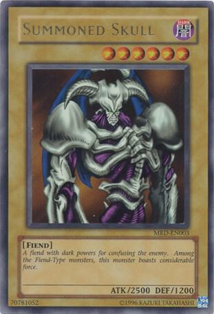 Summoned Skull trading card from Metal Raiders (Worldwide English) Summoned Skull - Metal Raiders (Worldwide English) YuGiOh trading card