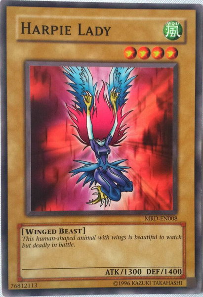 Harpie Lady trading card from Metal Raiders (Worldwide English) Harpie Lady - Metal Raiders (Worldwide English) YuGiOh trading card