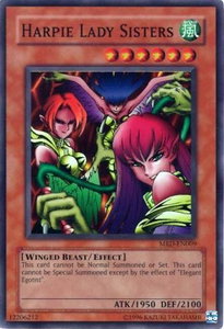 Harpie Lady Sisters - Metal Raiders (Worldwide English) (MRD-EN) #MRD-EN009 - Super Rare YuGiOh Trading Card