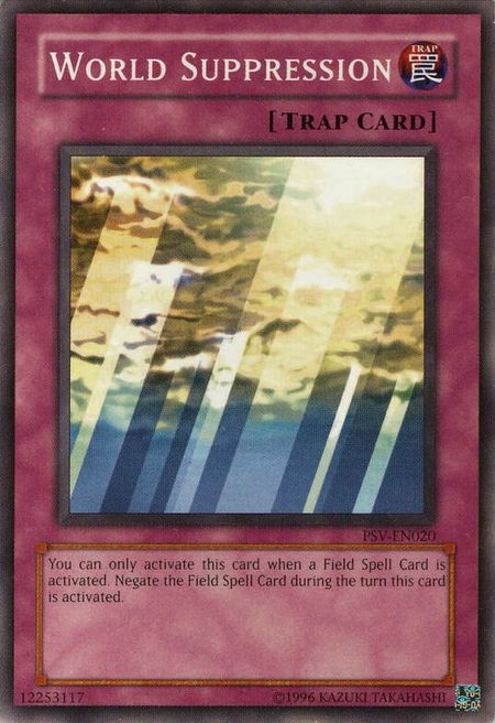 World Suppression - Pharaoh's Servant (Worldwide English) YuGiOh trading card