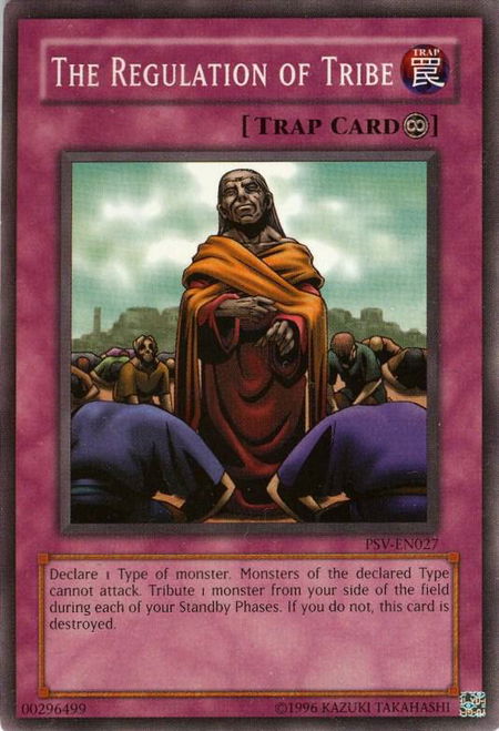 The Regulation of Tribe - Pharaoh's Servant (Worldwide English) YuGiOh trading card