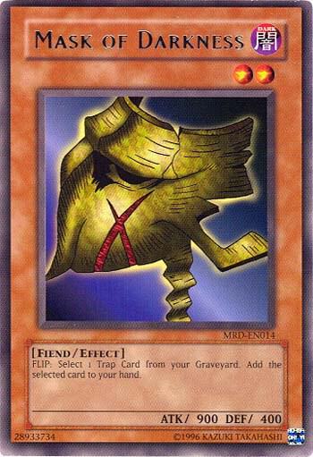 Mask of Darkness trading card from Metal Raiders (Worldwide English) Mask of Darkness - Metal Raiders (Worldwide English) YuGiOh trading card