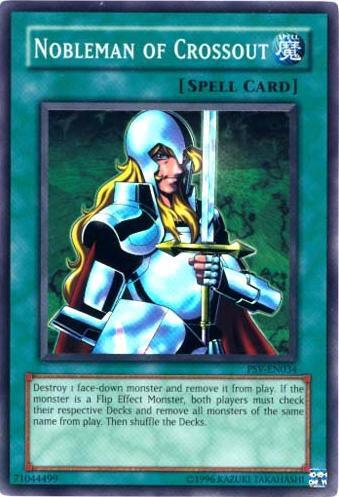 Nobleman of Crossout trading card from Pharaoh's Servant (Worldwide English) Nobleman of Crossout - Pharaoh's Servant (Worldwide English) YuGiOh trading card