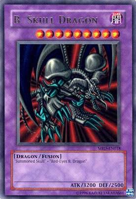 B. Skull Dragon trading card from Metal Raiders (Worldwide English) B. Skull Dragon - Metal Raiders (Worldwide English) YuGiOh trading card