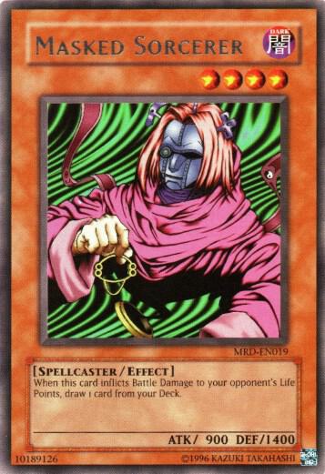 Masked Sorcerer trading card from Metal Raiders (Worldwide English) Masked Sorcerer - Metal Raiders (Worldwide English) YuGiOh trading card