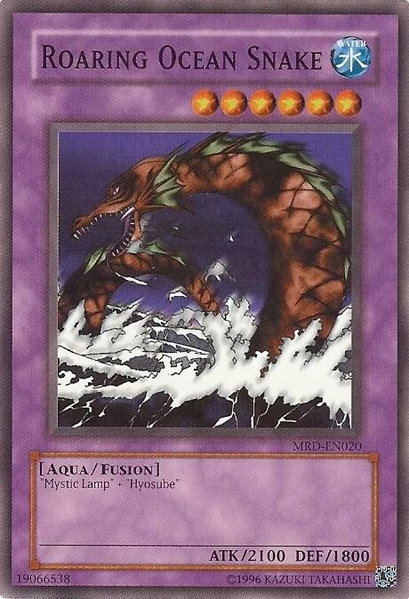 Roaring Ocean Snake trading card from Metal Raiders (Worldwide English) Roaring Ocean Snake - Metal Raiders (Worldwide English) YuGiOh trading card