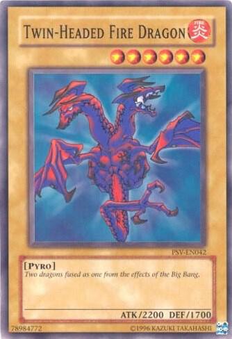 Twin-Headed Fire Dragon - Pharaoh's Servant (Worldwide English) YuGiOh trading card