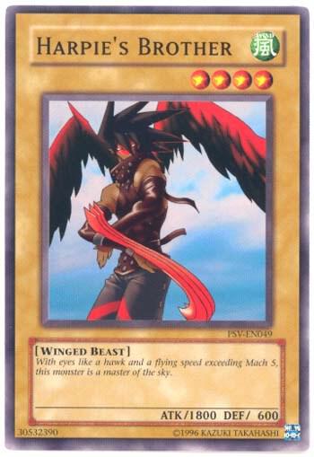 Harpie's Brother trading card from Pharaoh's Servant (Worldwide English) Harpie's Brother - Pharaoh's Servant (Worldwide English) YuGiOh trading card