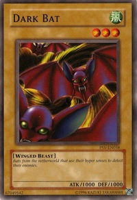 Dark Bat - Pharaoh's Servant (Worldwide English) (PSV-EN) #PSV-EN058 - Common / Short Print YuGiOh Trading Card