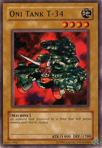 Oni Tank T-34 - Pharaoh's Servant (Worldwide English) (PSV-EN) #PSV-EN059 - Common / Short Print YuGiOh Trading Card