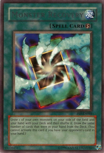Monster Recovery trading card from Pharaoh's Servant (Worldwide English) Monster Recovery - Pharaoh's Servant (Worldwide English) YuGiOh trading card