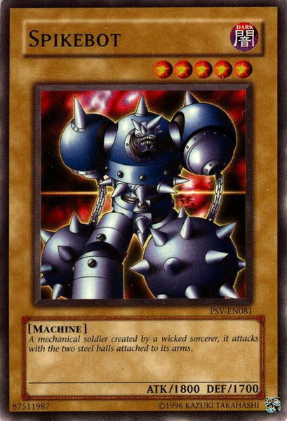 Spikebot trading card from Pharaoh's Servant (Worldwide English) Spikebot - Pharaoh's Servant (Worldwide English) YuGiOh trading card