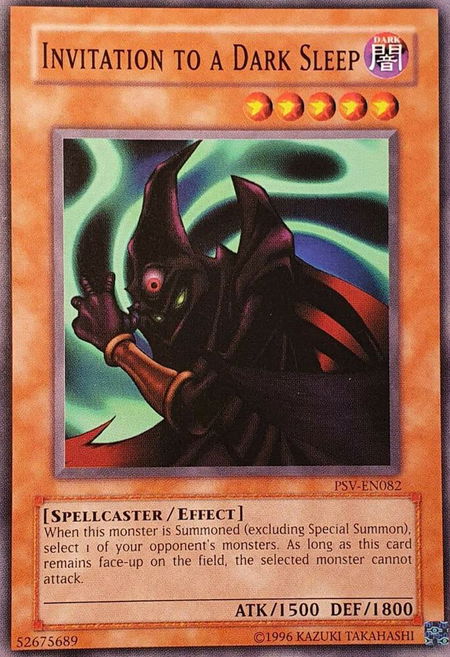 Invitation to a Dark Sleep - Pharaoh's Servant (Worldwide English) YuGiOh trading card