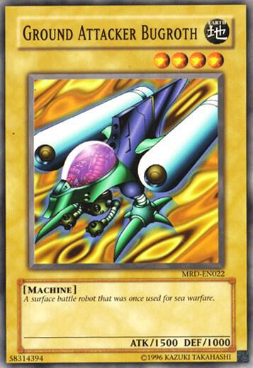 Ground Attacker Bugroth trading card from Metal Raiders (Worldwide English) Ground Attacker Bugroth - Metal Raiders (Worldwide English) YuGiOh trading card