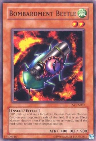 Bombardment Beetle - Pharaoh's Servant (Worldwide English) YuGiOh trading card