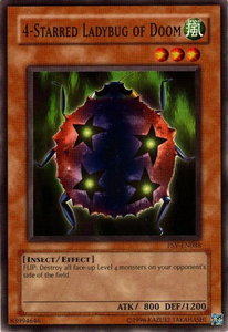 4-Starred Ladybug of Doom - Pharaoh's Servant (Worldwide English) (PSV-EN) #PSV-EN088 - Common / Short Print YuGiOh Trading Card
